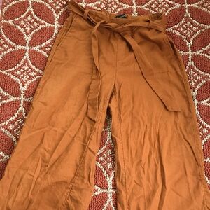 Banana Republic Rust Orange Wide Leg Pant